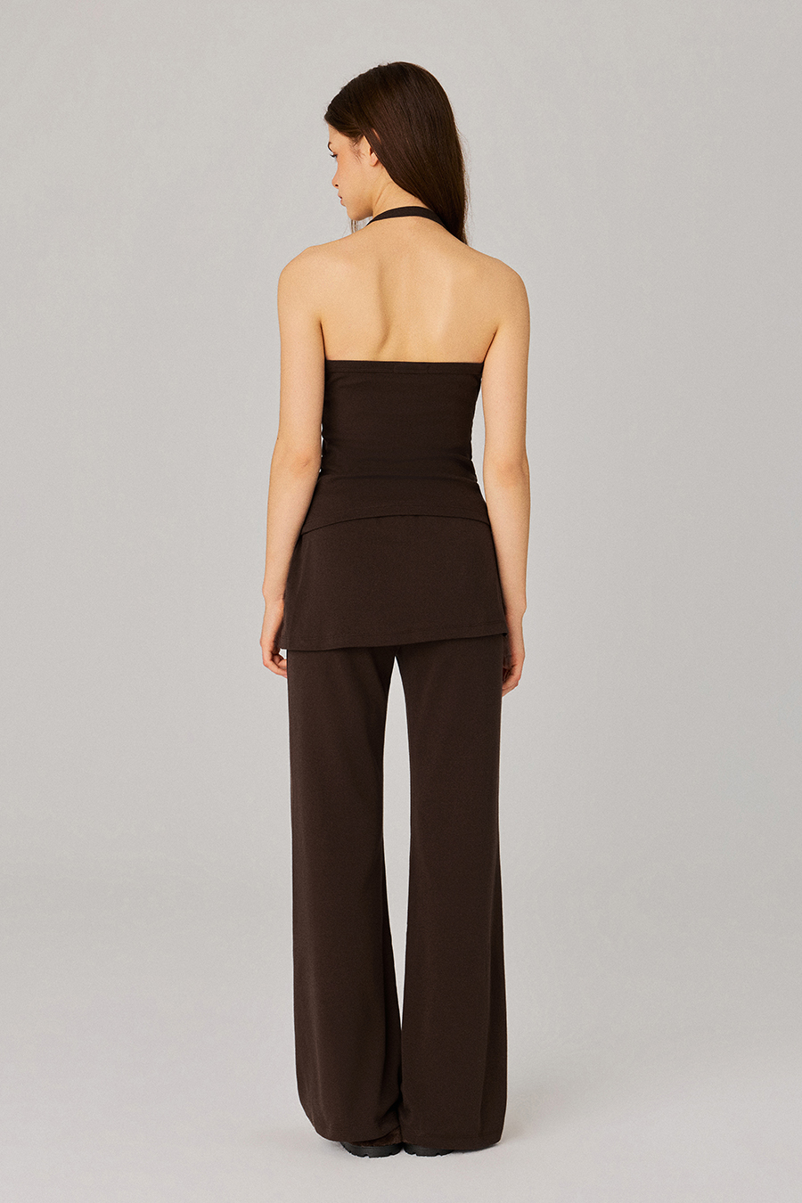 Skirted Wide Leg Casual Pants|yescci