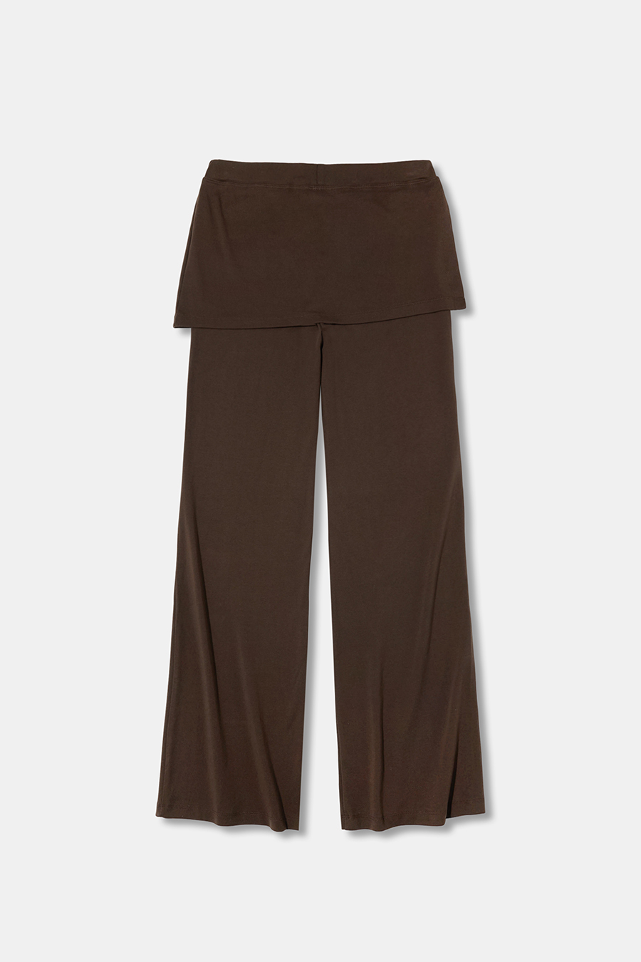 Skirted Wide Leg Casual Pants|yescci
