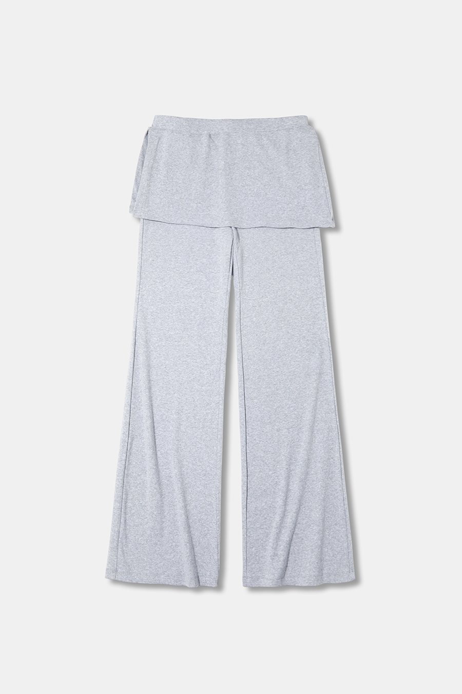 Skirted Wide Leg Casual Pants|yescci