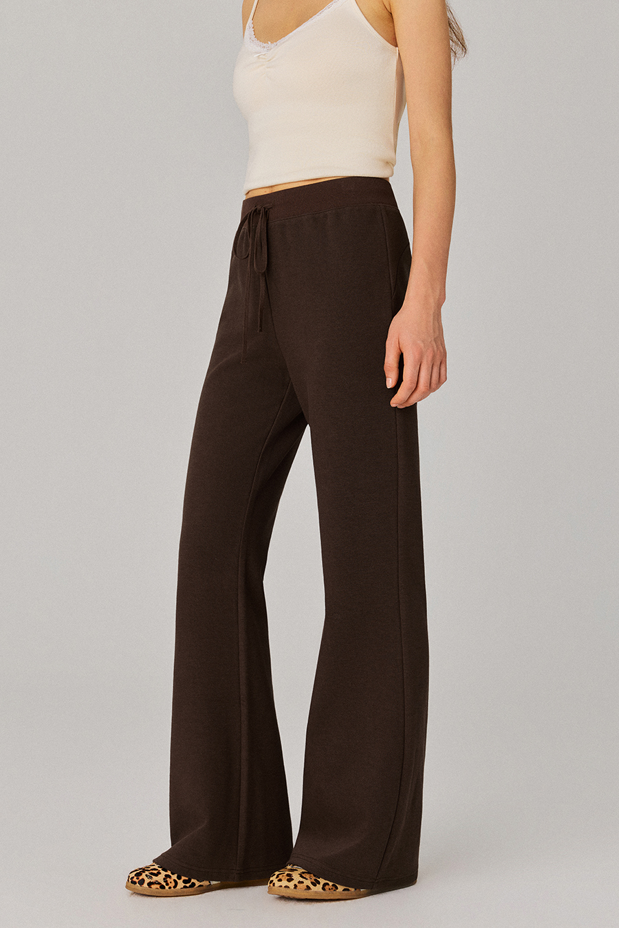 Drawstring Flare Sweatpants|yescci