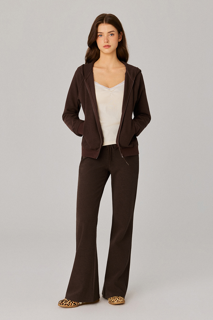 Drawstring Flare Sweatpants|yescci