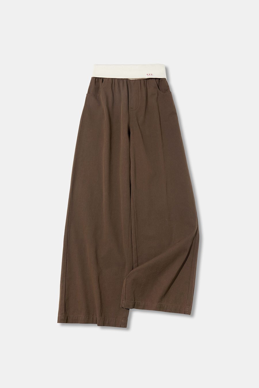 Elastic Waist Casual Wide‑Leg Pants