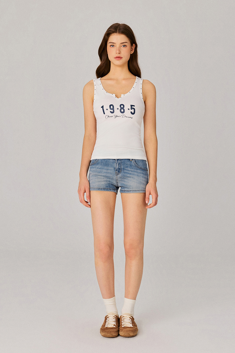 Vintage Slim Denim Shorts
