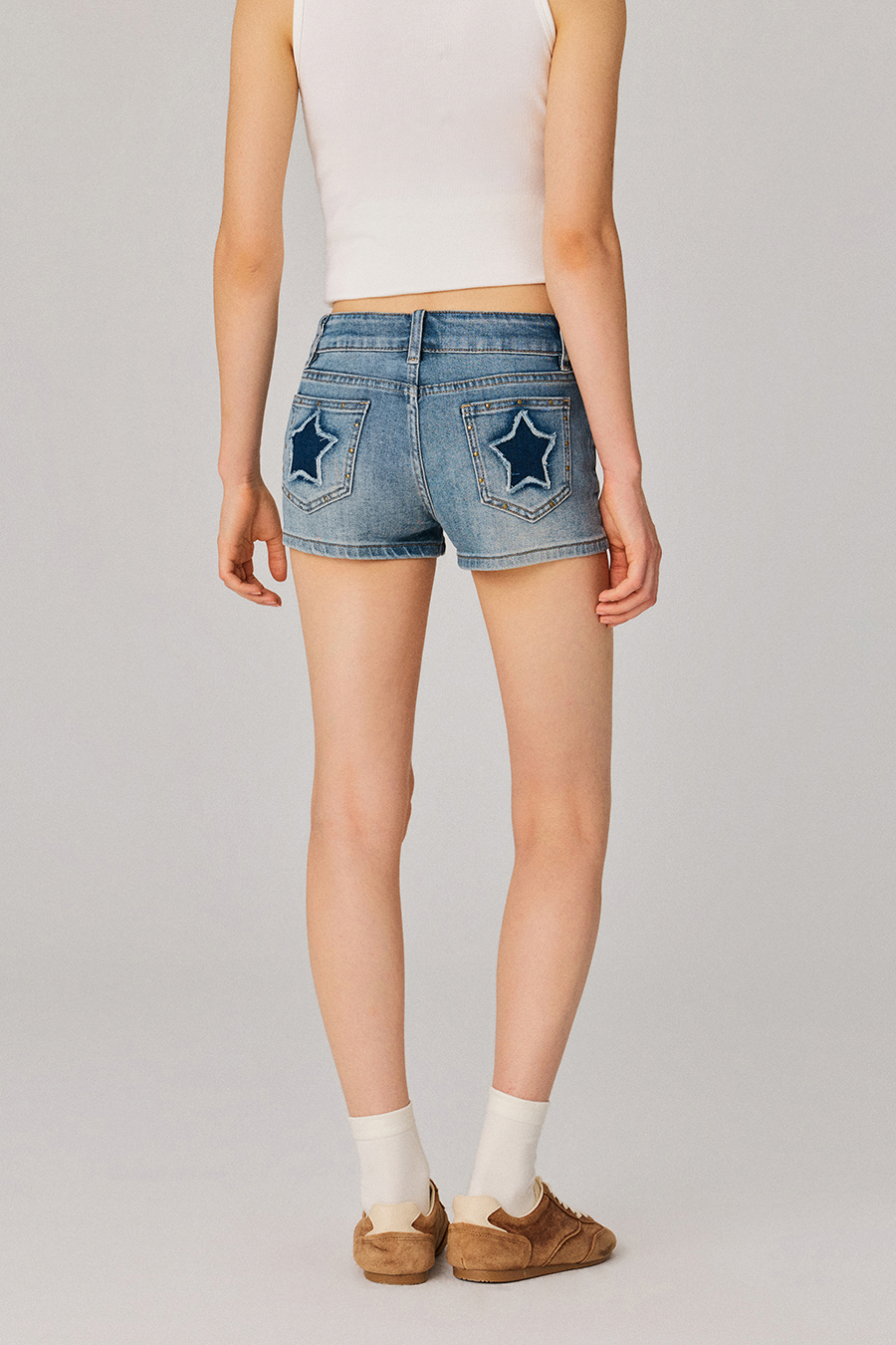 Vintage Slim Denim Shorts
