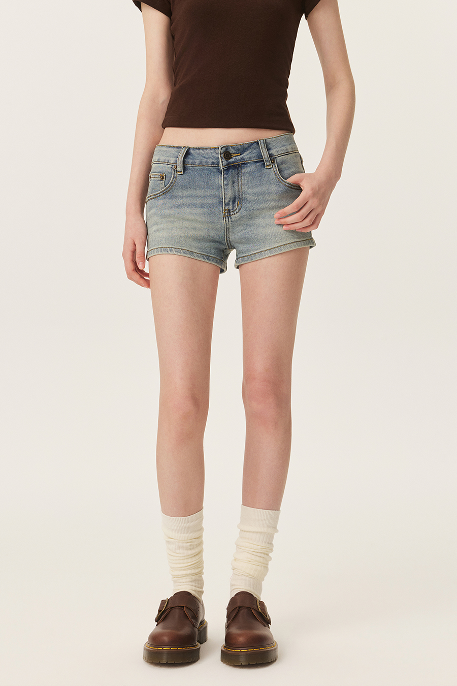 Vintage Denim Mini Shorts