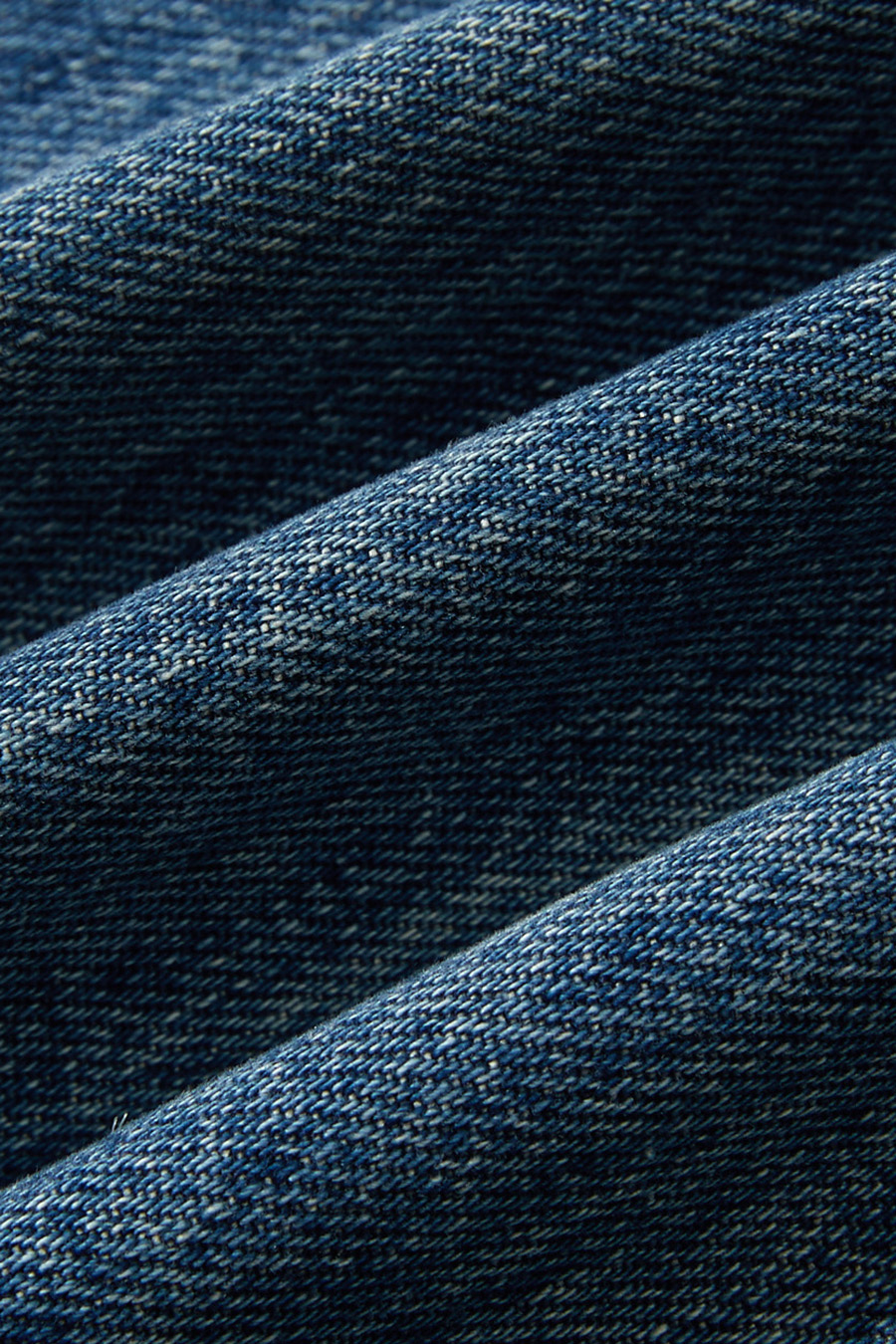 Folded Waist Wide‑Leg Jeans