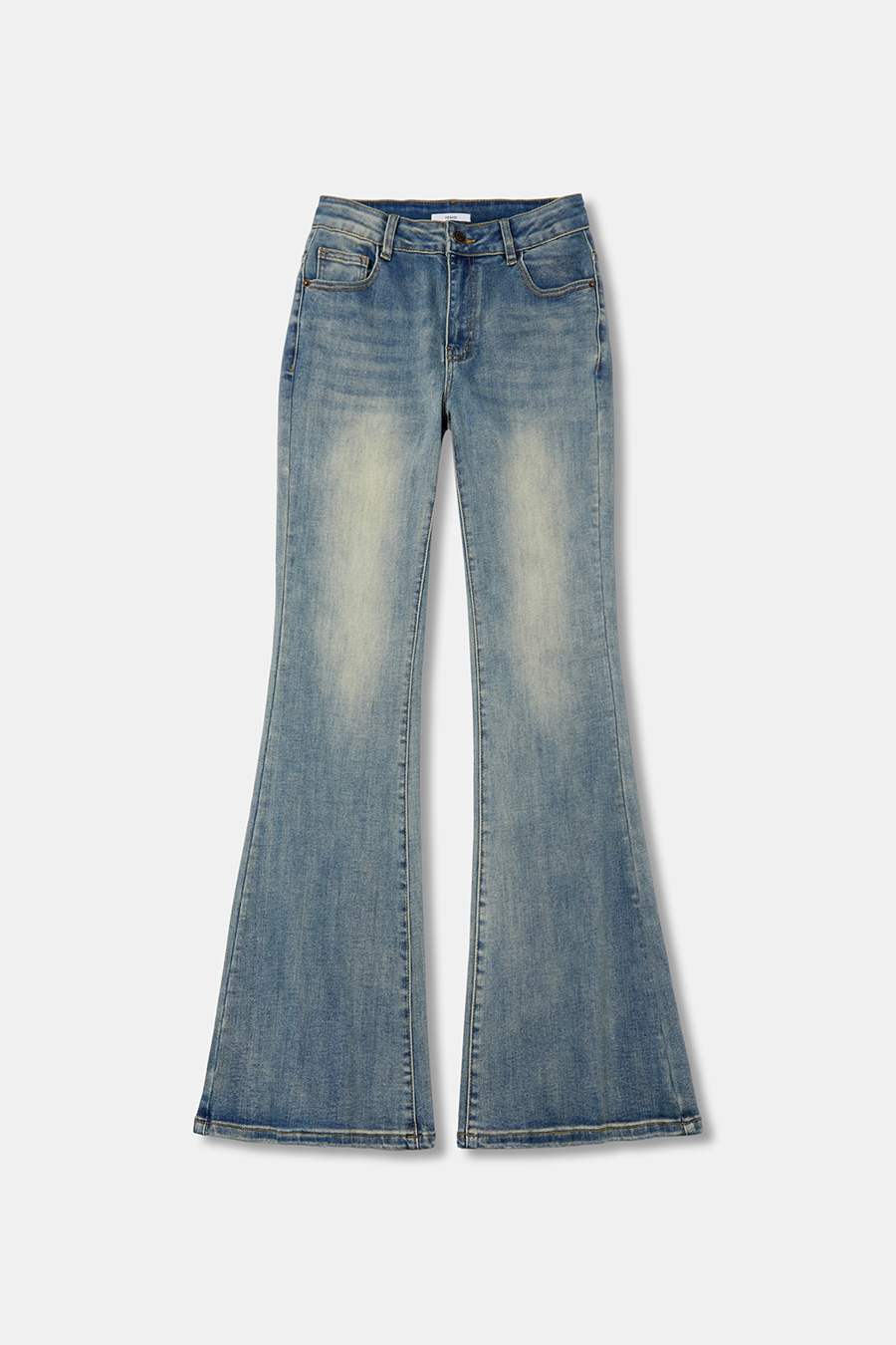 High‑Waisted Flare Jeans