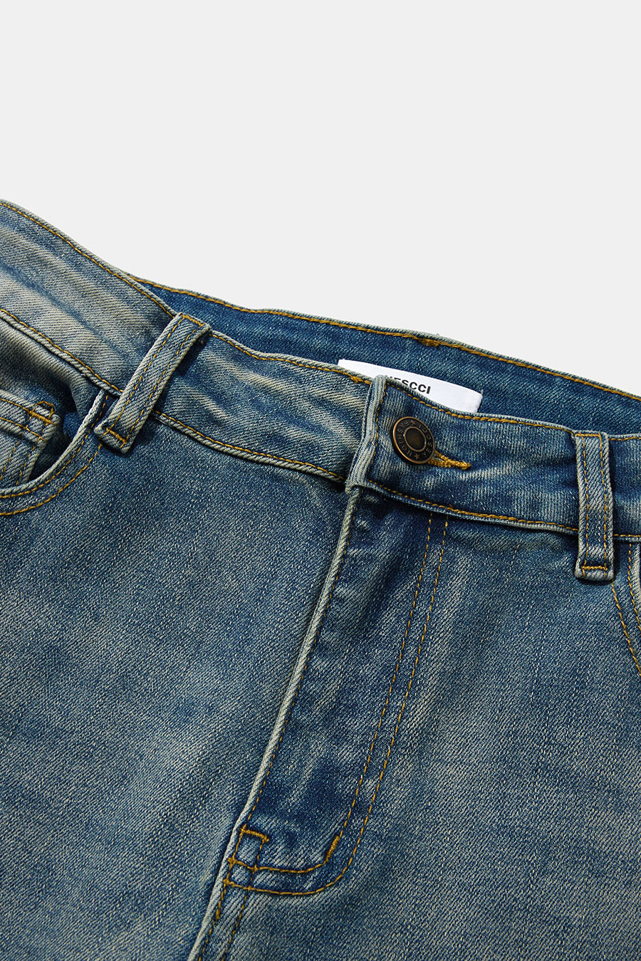 High‑Waisted Flare Jeans