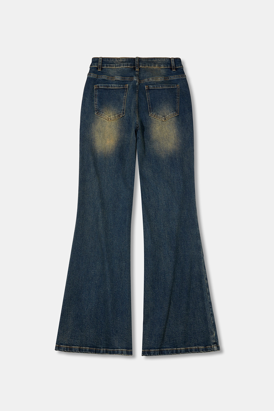 High‑Waist Flare Denim Jeans|yescci