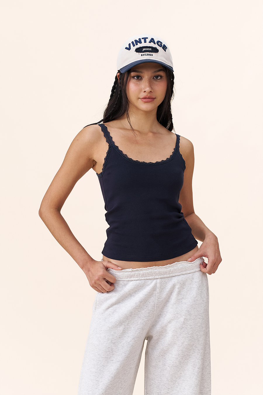 Lace Casual Cami|yescci