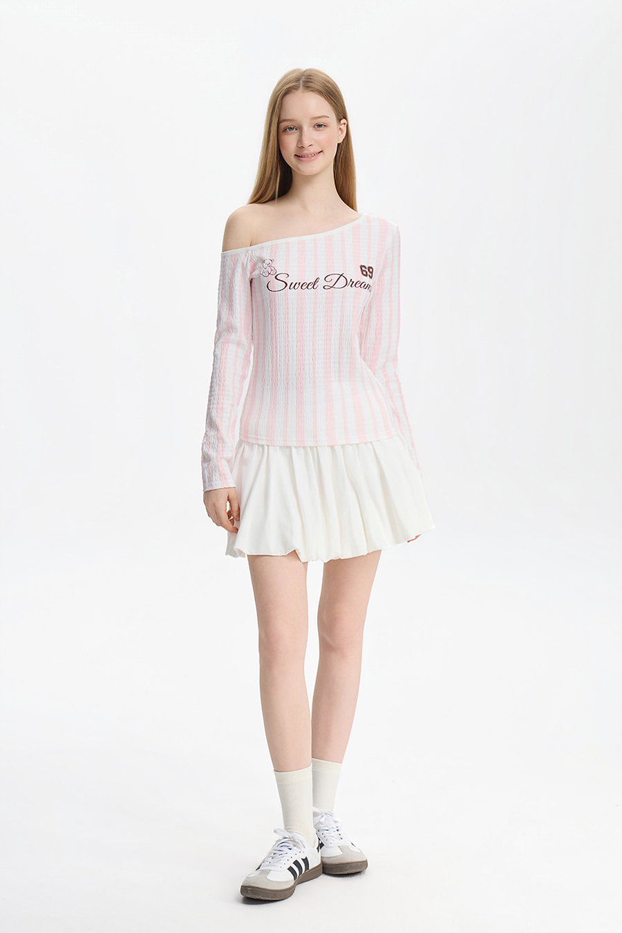 Casual Elastic Waist Bubble Skirt|yescci