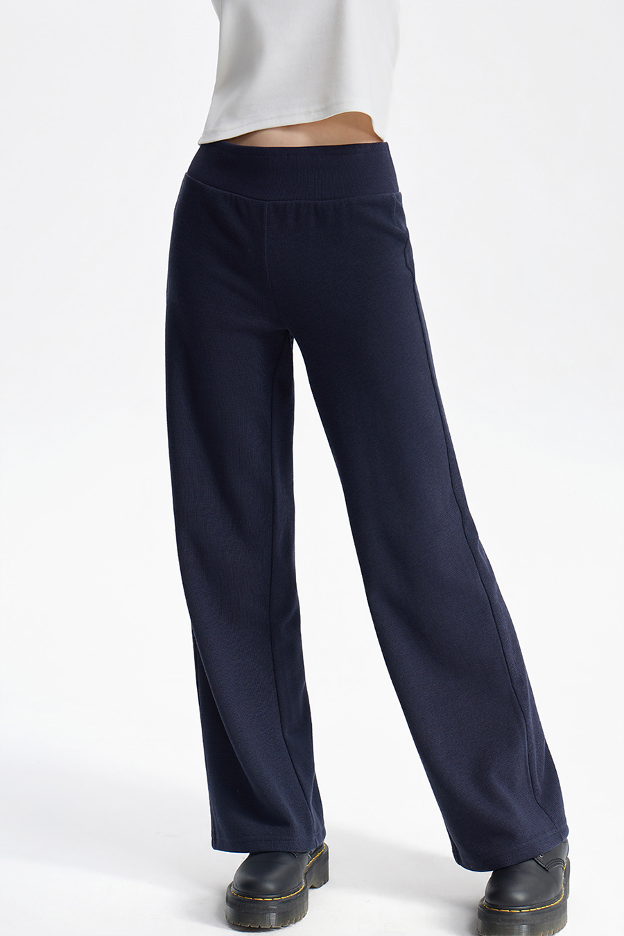 High-Waisted Wide Leg Pants|yescci