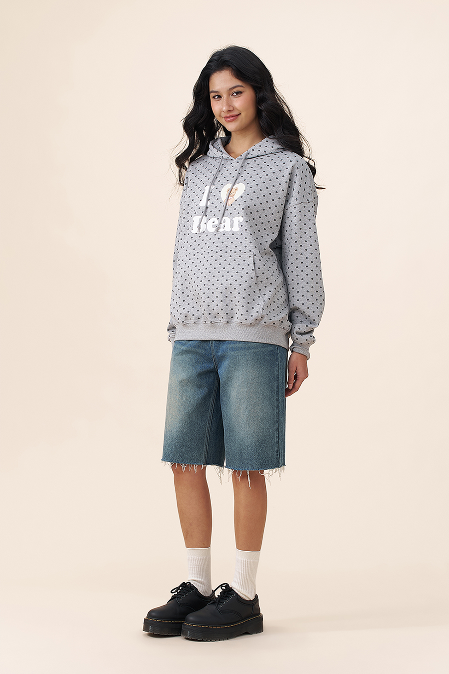 Polka Dot Casual Hoodie|yescci