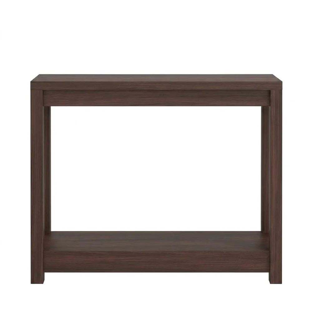 Mesa Consola Estrecha de Estilo Nórdico, Madera de Nogal, Salón y Decoración