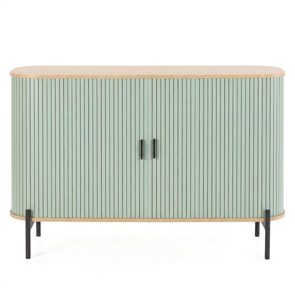 Aparador Azul de 2 Puertas, 120x40x75 cm