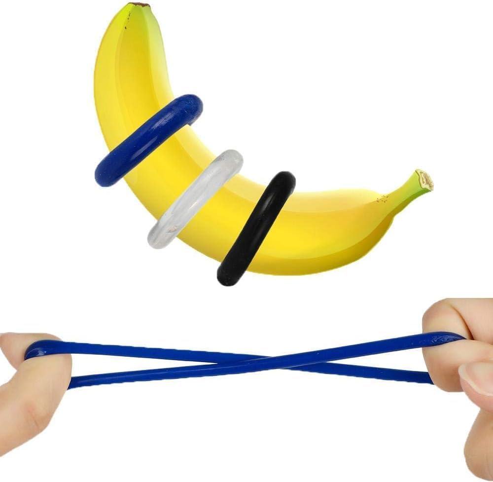3 Colors Silicone Cock Rings Reusable Penis Rings for Men, Peni Ring for Male Erection Enhancing and Sex Longer Lasting Stronger Adult Sex Toys Games for Men Women Couples Pleasure