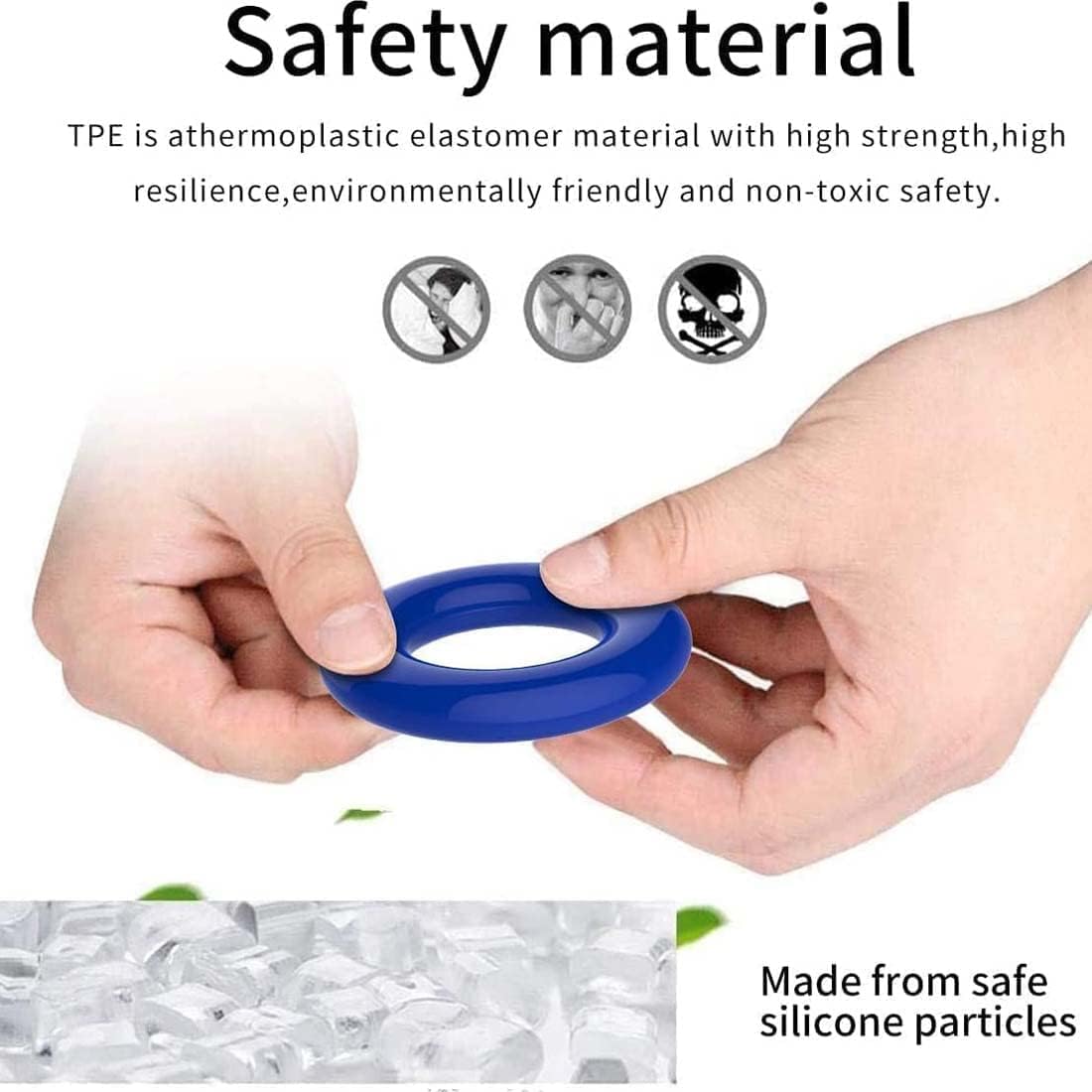 3 Colors Silicone Cock Rings Reusable Penis Rings for Men, Peni Ring for Male Erection Enhancing and Sex Longer Lasting Stronger Adult Sex Toys Games for Men Women Couples Pleasure
