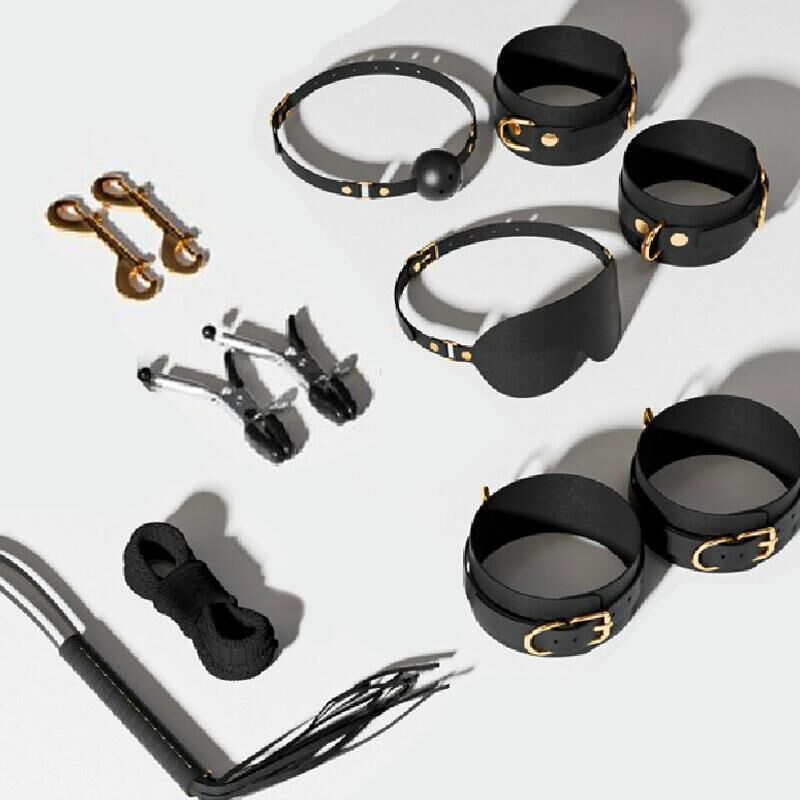 Sex Bondage BDSM Kit Restraints - UTIMI Upgrade Restraint Sets with Adjustable Handcuffs Collar Ankle Cuff Dice Beads Anal Plug Adult Games Sex Toys for Men Women and Couples Foreplay | 17PCS