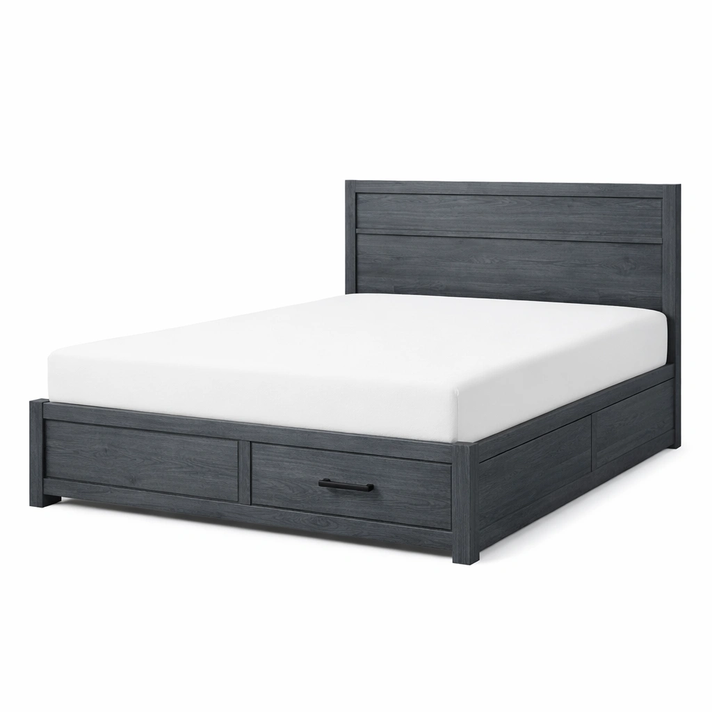 Cama con almacenamiento-LIVDINO