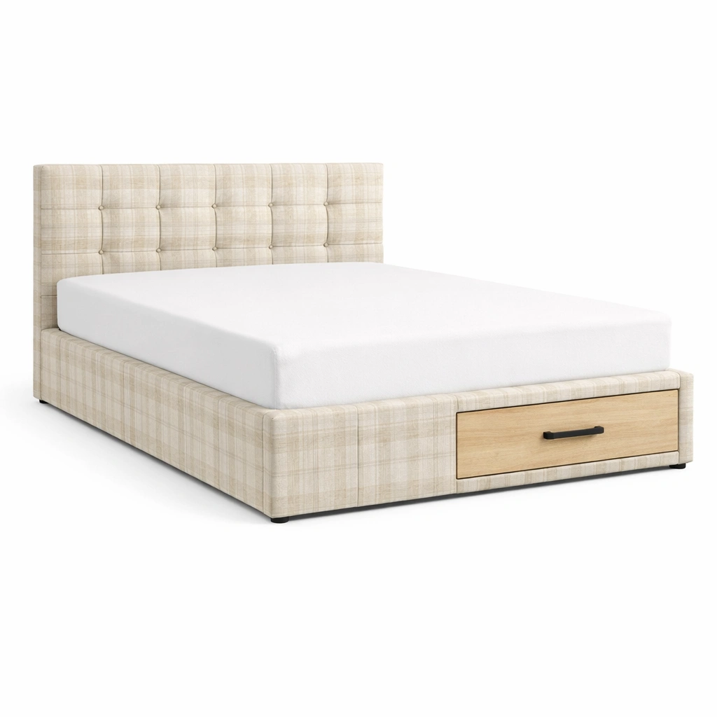 Cama con almacenamiento-LIVDINO