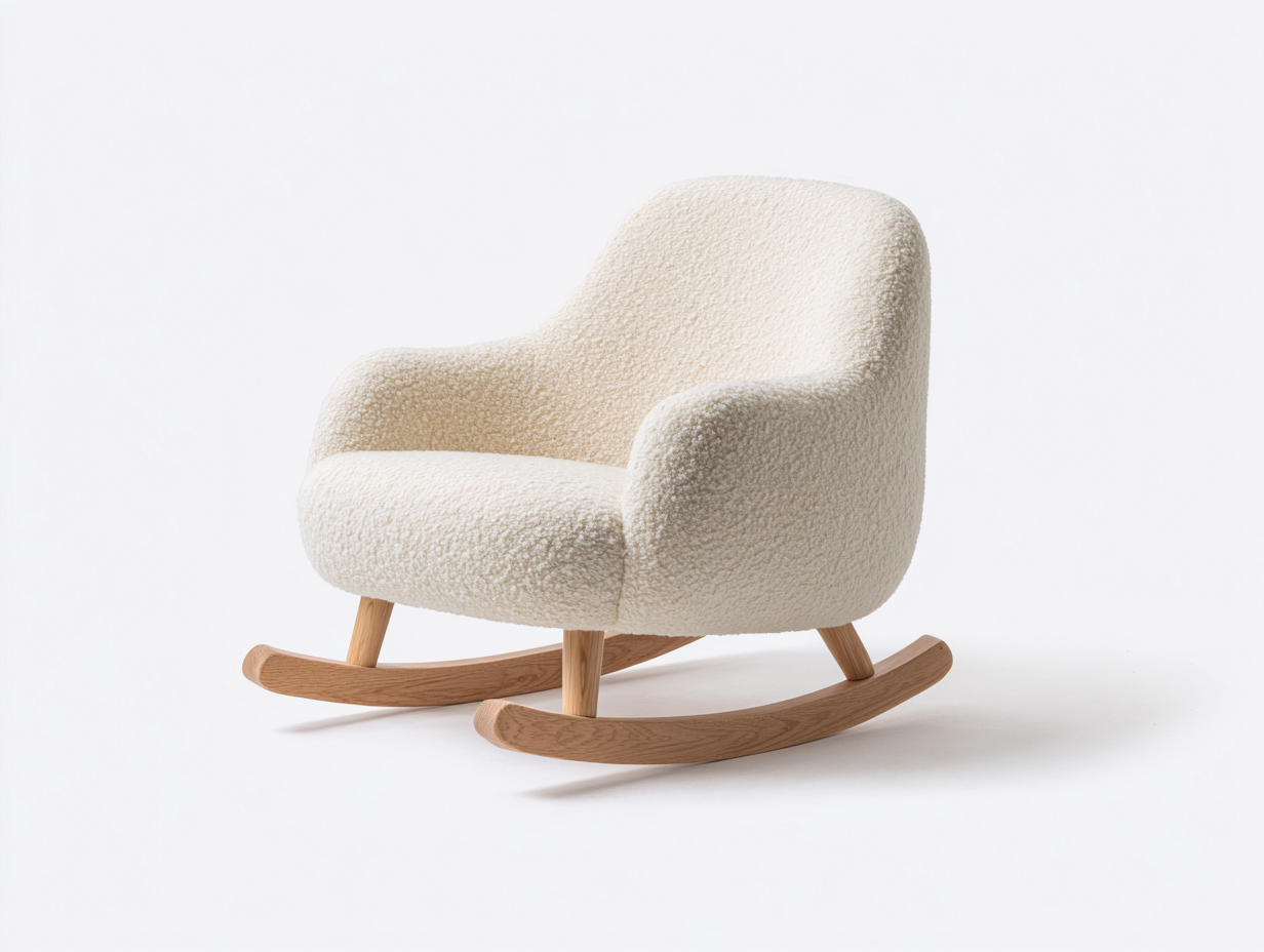 Fotele bujane-tkanina bouclé-drewno-82x87x92 cm-kremowy-nowoczesny-Mivolahome