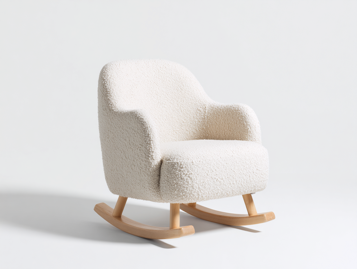Fotele bujane-tkanina bouclé-drewno-79x85x90 cm-kremowy-nowoczesny-Mivolahome