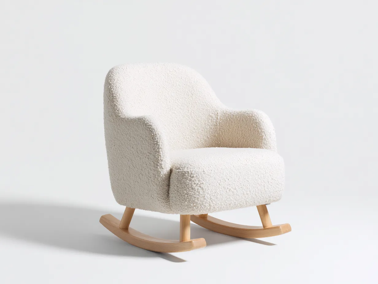 Fotele bujane-tkanina bouclé-drewno-79x85x90 cm-kremowy-nowoczesny-Mivolahome