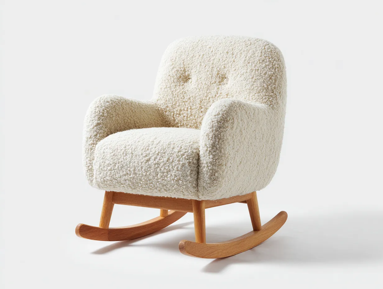 Fotele bujane-tkanina bouclé-drewno-85x89x95 cm-kremowy-nowoczesny-Mivolahome