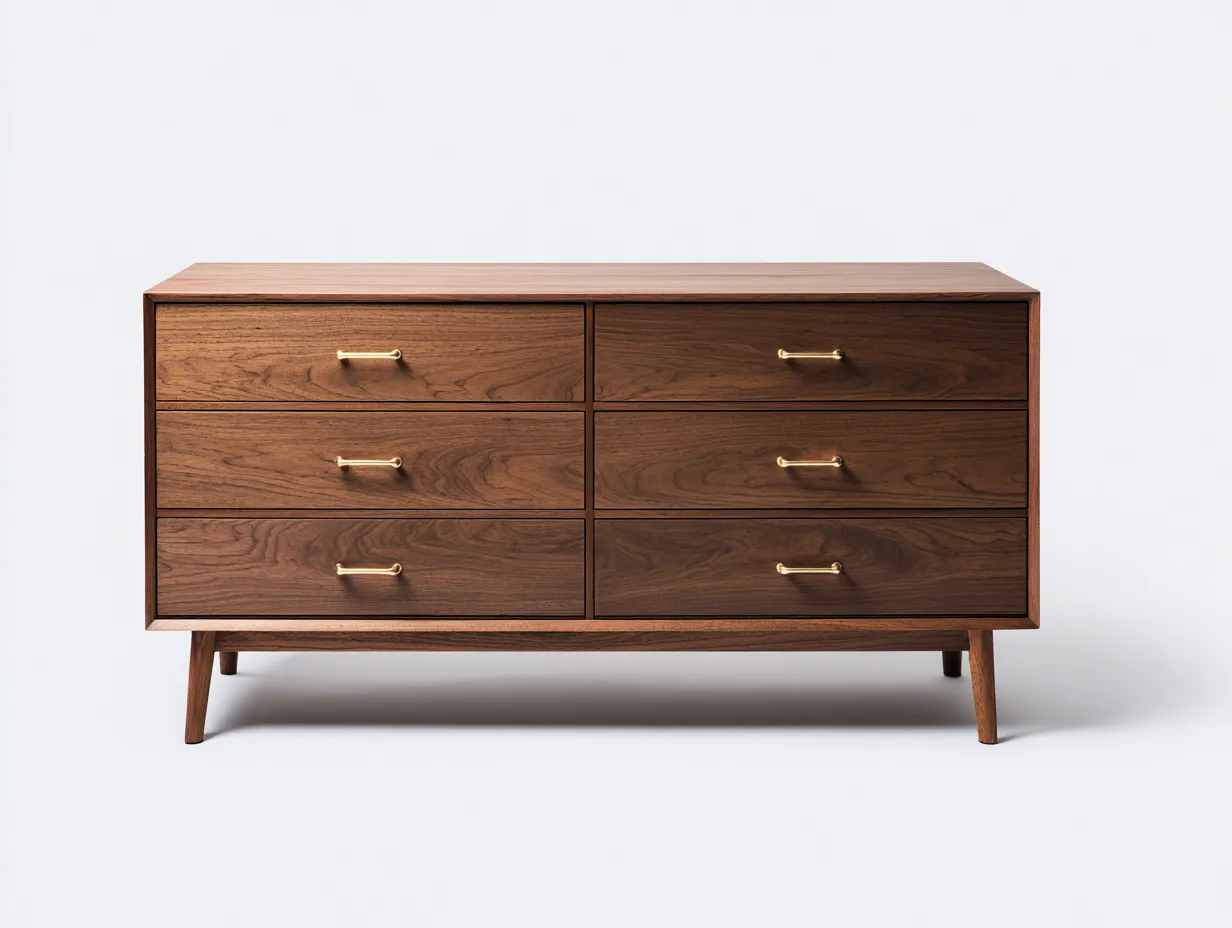 Komody-drewno-150 x 46 x 81 cm-brązowy-styl nowoczesny-Mivolahome
