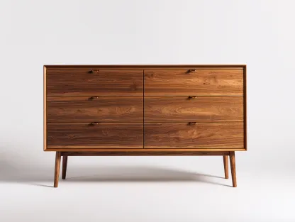 Komody-drewno-146 x 45 x 85 cm-brązowy-styl nowoczesny-Mivolahome