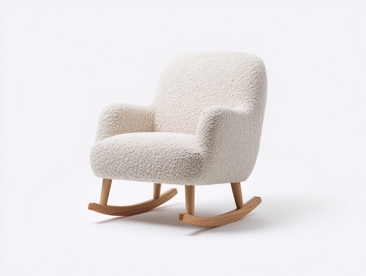 Fotele bujane-tkanina bouclé-drewno-81x86x91 cm-kremowy-nowoczesny-Mivolahome
