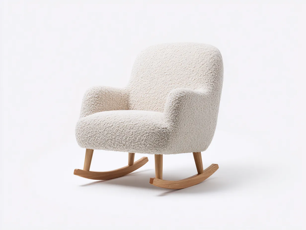 Fotele bujane-tkanina bouclé-drewno-81x86x91 cm-kremowy-nowoczesny-Mivolahome