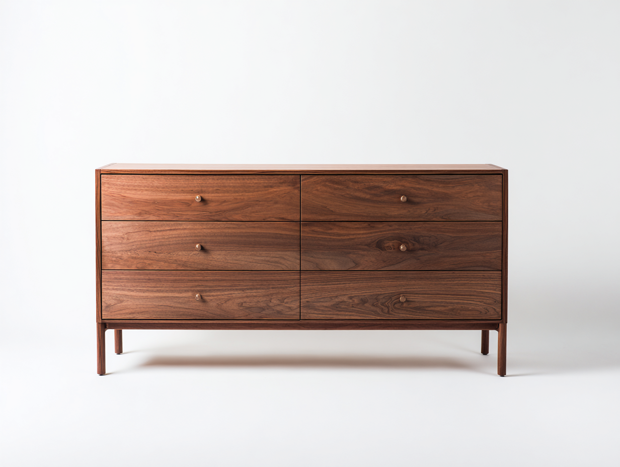 Komody-drewno-150 x 46 x 80 cm-brązowy-styl nowoczesny-Mivolahome