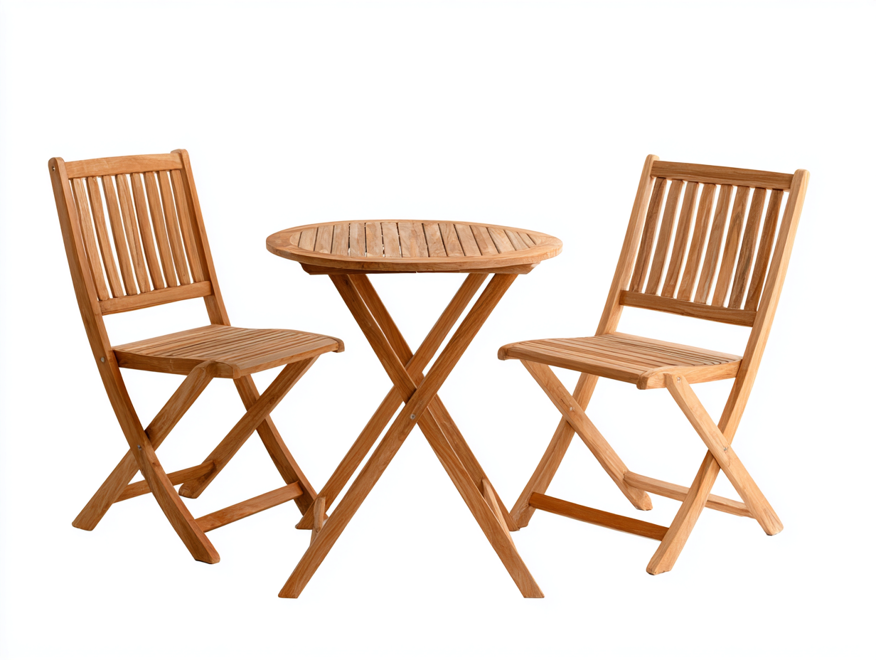 Zestawy mebli ogrodowych-drewno-70 x 70 x 74 cm-jasnobrązowy-klasyczny-Hacorjadecor