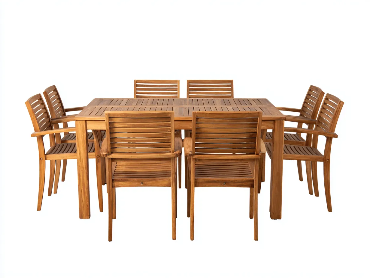 Zestawy mebli ogrodowych - drewno - 200 x 110 x 75 cm - naturalny - klasyczny styl-Karaacorner