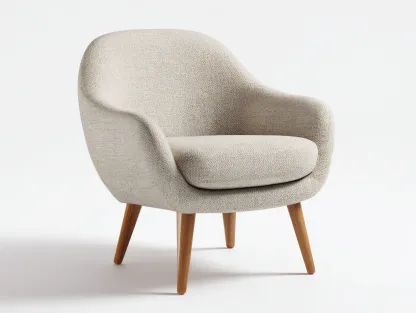 Fotele - tkanina-drewno - 76x81x85 cm - beżowy - styl skandynawski-Misavaliving