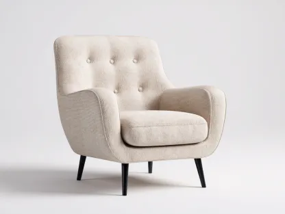 Fotele - tkanina-metal - 76x82x85 cm - beżowy - styl nowoczesny-Misavaliving