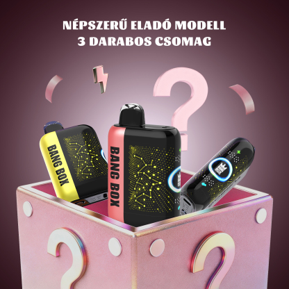 🎁3 db-os BANG BOX 42000 Puffs 3 in1 Flavor Disposable Vape – Titokdoboz árzuhanás!