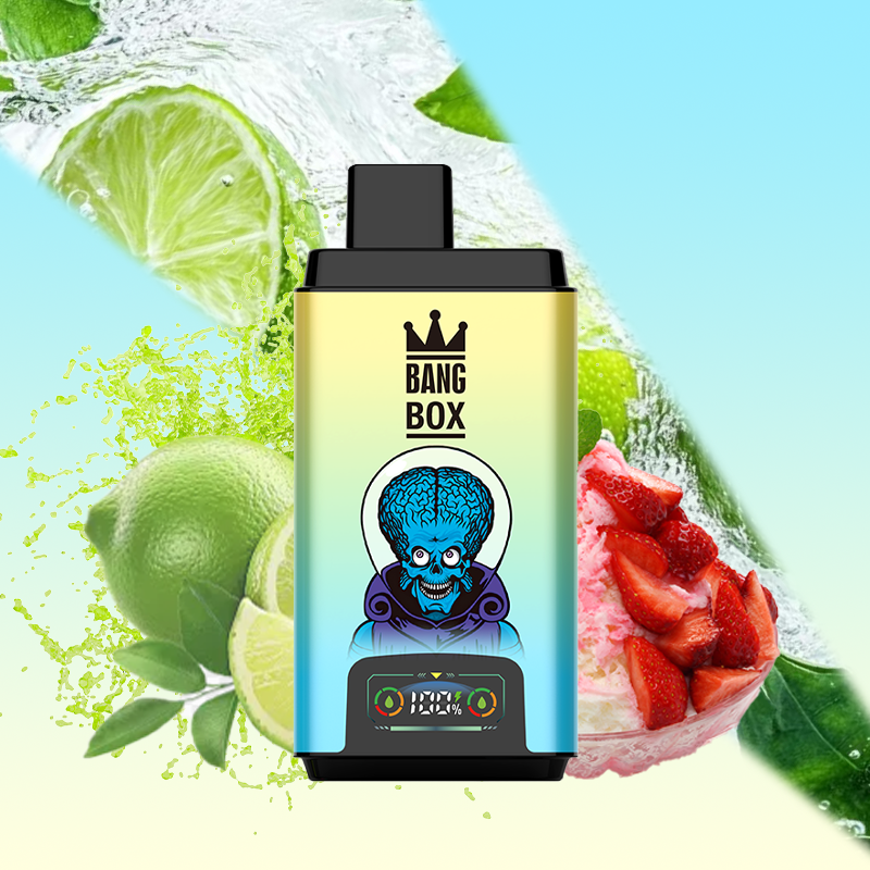BANG BOX 50000 Puffs Double Flavor Disposable Vape-Bluerazz Ice & Lemon Lime
