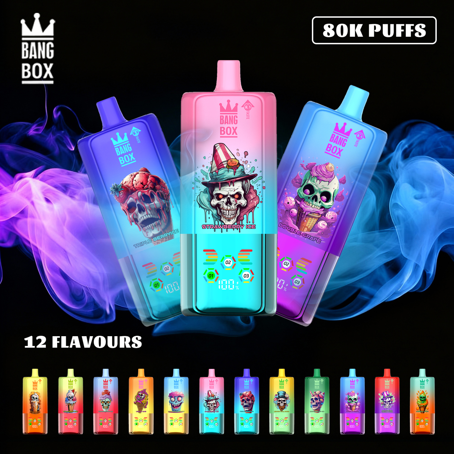 BANG BOX 80000 Puffs 3 in1 Flavor Disposable Vape