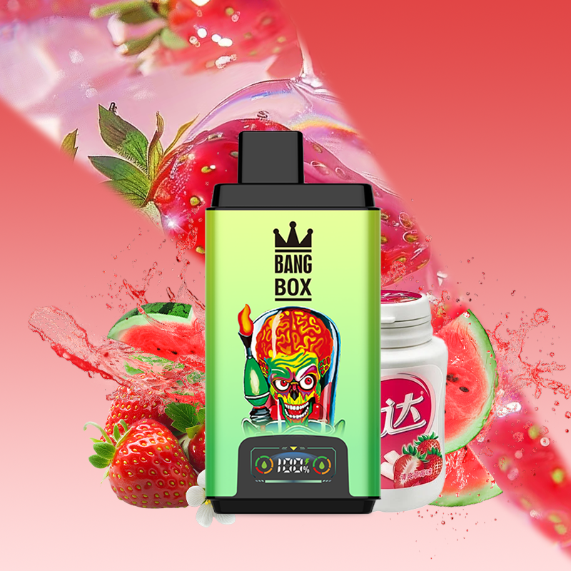BANG BOX 50000 Puffs Double Flavor Disposable Vape-Watermelon Bubble Gum & Strawberry Watermelon