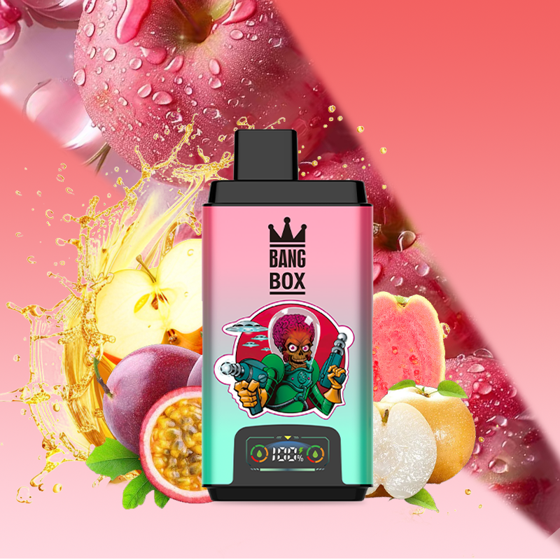 BANG BOX 50000 Puffs Double Flavor Disposable Vape-Apple Pear & Kiwi Passion Fruit Guava
