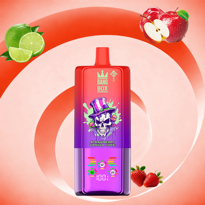 BANG BOX 80000 puff 3 in1 Flavor Disposable Vape - Strawberry Vanilla Cola & Sour Apple Raspberry & Lemon Lime