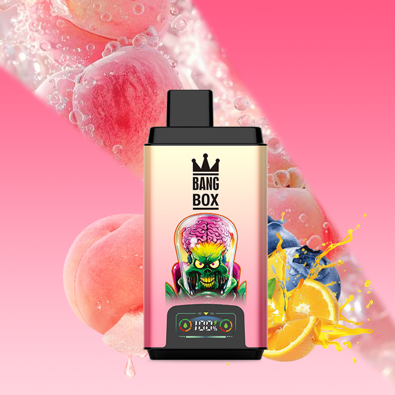 BANG BOX 50000 Puffs Double Flavor Disposable Vape-Peach Juice & Blue Razz Lemonade
