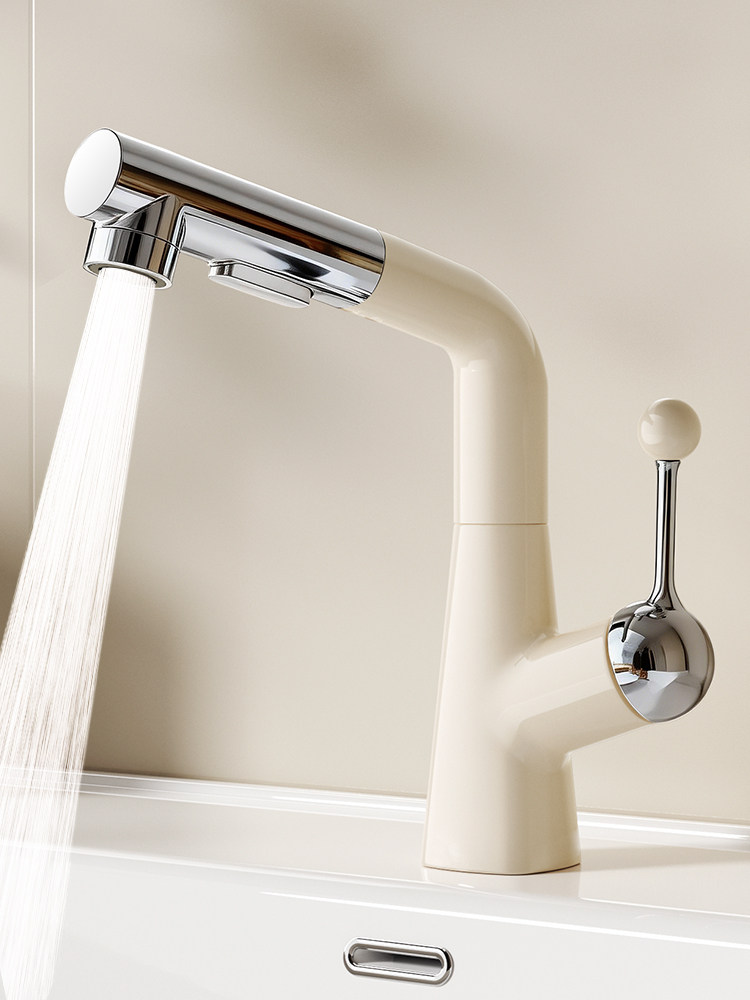 Bathroom, kitchen, and washbasin universal faucets