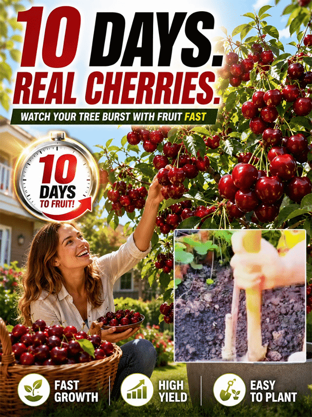 [Results in 10 Days] Cherry Tree Saplings
