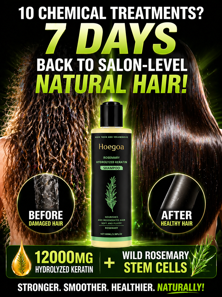 【Hair Loss Fighter - One effective result】 Rosemary Herbal Extract Nourishing and Rejuvenating Shampoo