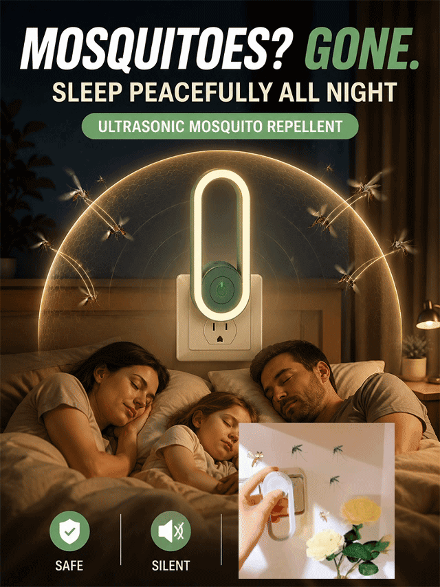 [Mosquito-free for the whole family] Ultrasonic mosquito repellent