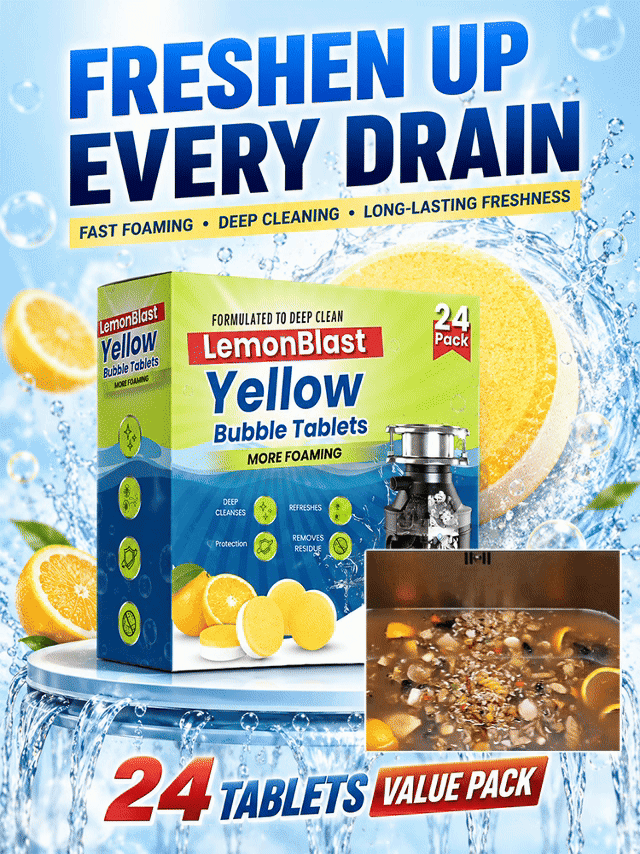 Instantaneous drainage clearance, sewer cleaning effervescent tablet