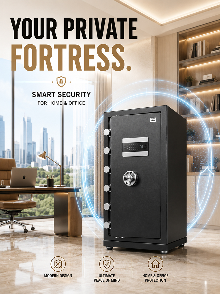 Ultra-secure, anti-theft and fireproof smart safe